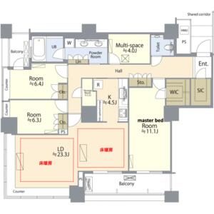 THE TOKYO TOWERS MID TOWER - 4LDK floor plan