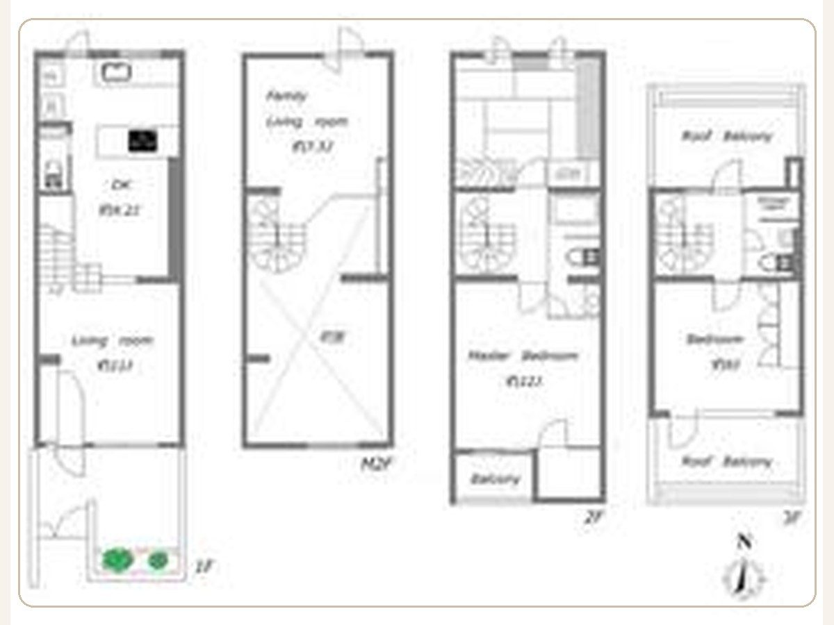 4LDK maisonette floor plan