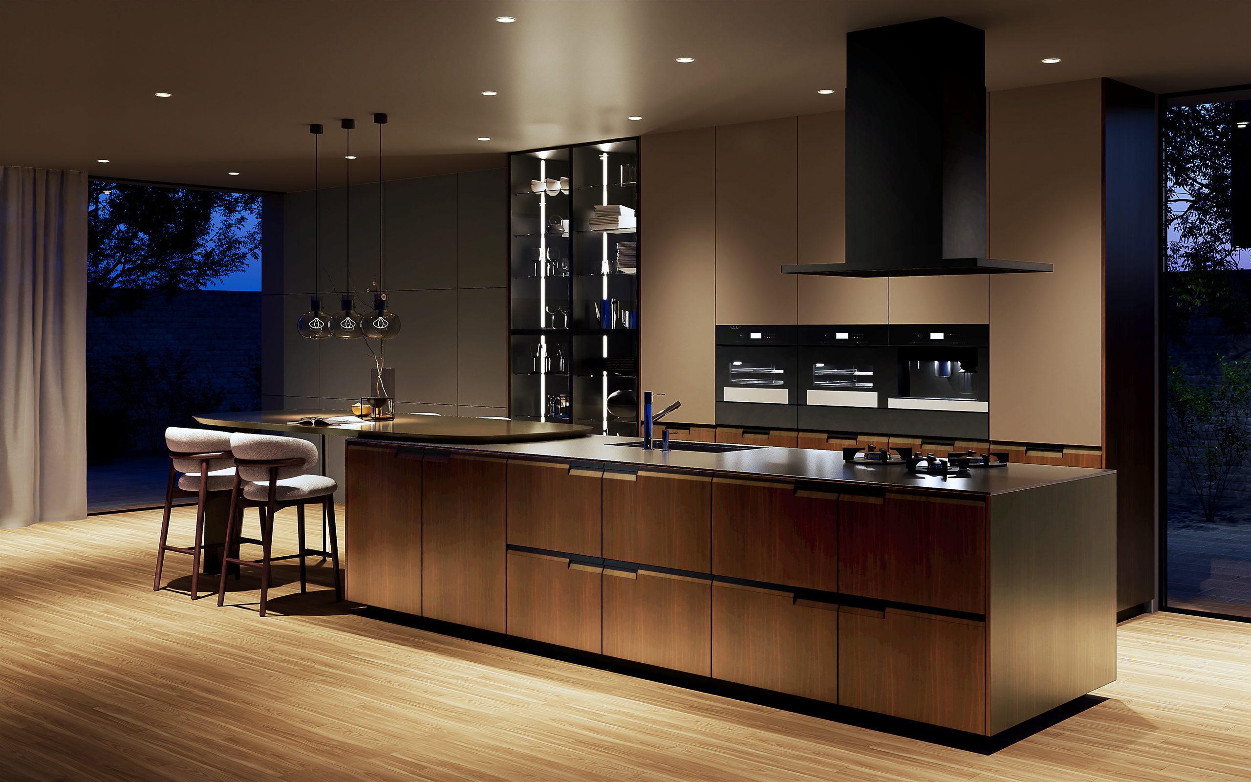 Luxury residence kitchen for family office mandates